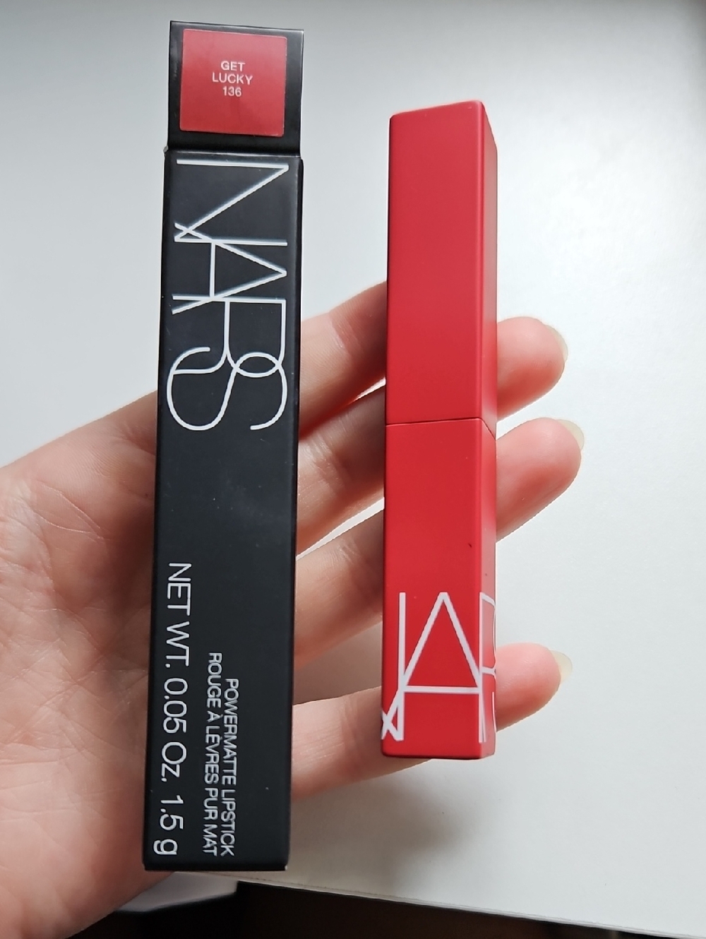 NARS Matte Lipstick — Bold Red (Get Lucky 136)
